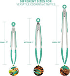 Kitchen Tongs, U-Taste 7/9/12 inches Cooking Tongs, - Image 2