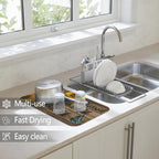 Dish Drying Mat for Kitchen Counter 2 Pack - Image 2