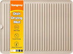 Songrey 24" x 18" Silicone Dish Drying Mat, Kitchen Counter Drying Pad by Unknown