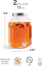 2 GALLON Glass Drink Dispensers - Image 5