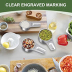 EWFEN Measuring Cups and Spoons Set, 7 Stainless Steel Nesting Measuring Cups & - Image 5