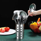 Stainless Steel Cooking Utensils Set, Berglander 13 Pieces Kitchen Utensils Set - Image 3