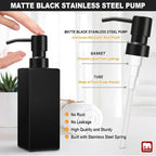 GMISUN Kitchen Soap Dispenser Set, Hand and Dish Soap Dispensers Set, - Image 3