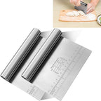 Pro Dough Pastry Scraper/Cutter/Chopper Stainless Steel Mirror Polished by MSWGO