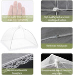 Onarway 3 Pack Food Covers 12 Inch Pop-Up Encrypted Mesh Plate Serving Tents - Image 4