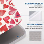 Valentine's Day Dish Drying Mat 18 x 24 Inch Heart Shaped Dish Drying Pad - Image 4