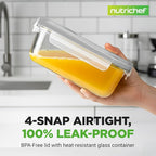 NutriChef 10 Piece Glass Food Storage Containers - Image 2