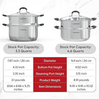 SUNHOUSE - 3.1 Quart Steamer Pots - Image 9
