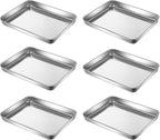 Small Cookie Baking Sheet Pans Stainless Steel 304 Little Tiny Serving Tray by YourReliableKitchenPartner
