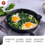 Victoria 6.5-Inch Cast Iron Skillet, Pre-Seasoned Cast-Iron Frying Pan - Image 3