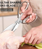 Kitchen Scissors, All Purpose，Ultra Sharp Meat Scissors，Heavy Duty Cooking - Image 5