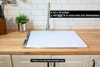 Thirteen Chefs Extra Large 24 x 18 Brown Cutting Board - Image 5