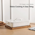 Casserole Dish with Lid, Ceramic 9x13 Casserole Dish - Image 3