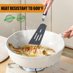 Silicone Spatula Turner Set of 3, Beijiyi 600°F Heat Resistant Cooking Spatulas - Image 3