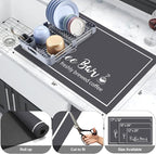Findosom Dish Drying Mat, Cuttable Drying Mat - Image 2