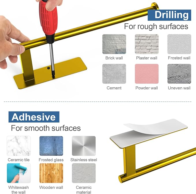 CUXIXA Paper Towel Holder Under Cabinet, Upgraded Adhesive Paper Towel Holder - Image 6