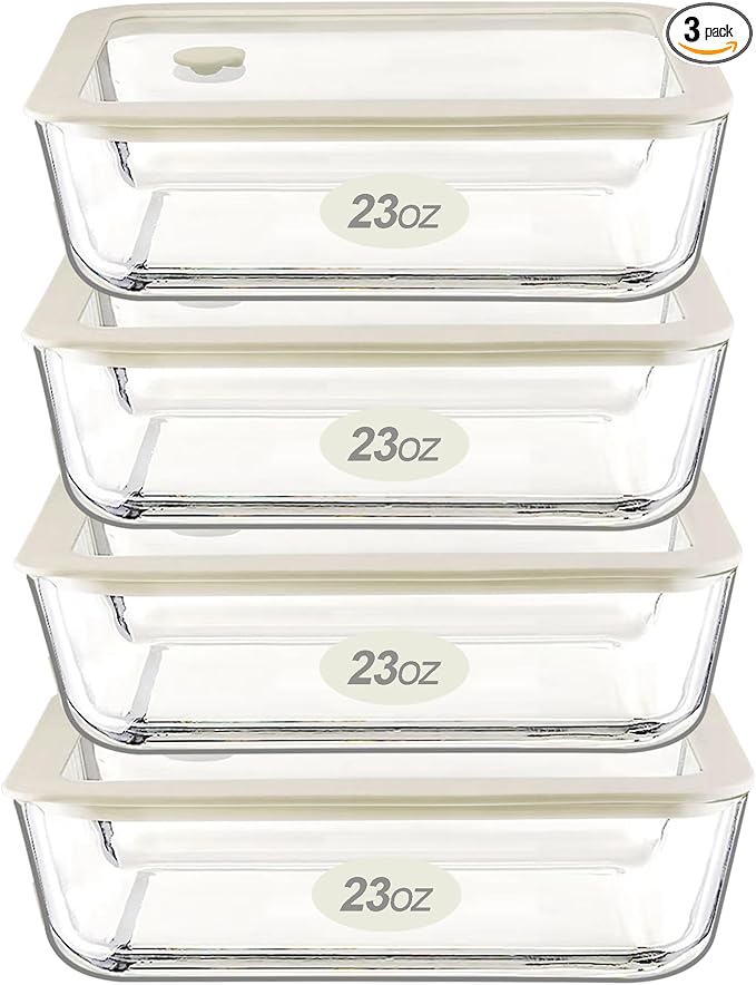 Urban Green Glass Food Container Set by LiveaLifeEasierandGreener