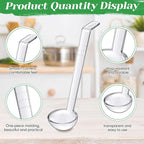 Tioncy 6 Pcs 1 Oz Small Ladle for Serving Sauce 7.09 Inches Plastic Mini Ladles - Image 4
