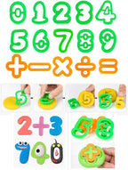 Kids Letter Molds Tools Set，Numeral Various Plastic Animal Molds - Image 3