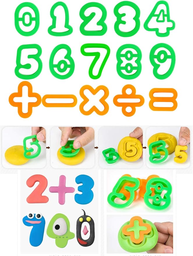 Letter Molds Tools Set for Kids 69Pcs Accessories, Rollers and Cutters - Image 5