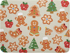 Christmas Dish Drying Mat for Kitchen Counter 18x24 Cute Gingerbread Themed by Aytipun