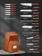 Kitchen Knife Set, Knife Block Set - Image 2