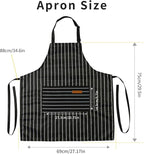 Tosewever 2 Pieces Kitchen Cooking Aprons, Cotton Polyester Blend Adjustable - Image 6