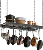 CHOEZON Hanging Pot Rack, 35.4" L x 13" W Ceiling Pot Hanger, Industrial Style - Image 8