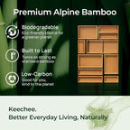 keechee 10-Piece Bamboo Drawer Organizer Set, 2.2" Deep Multi-Use Organizers - Image 7