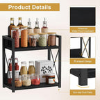 Giikin Kitchen Countertop Organizer, 2 Tier Coffee Bar Organizer, Kitchen - Image 4