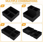 Posprica Small Black Baskets Cube Bin Container Tote, Woven Storage Baskets - Image 4