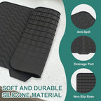 Silicone Dish Drying Mat 23x17, Food-Grade Silicone, Easy Clean Pad - Image 4