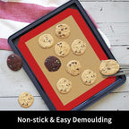 Small Silicone Baking Mats, 11-4/5x8-1/4 Inch Quarter Sheet Size, Non Stick - Image 3