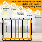 2 Pack Cutting Board Organizer and Pot Lid Holder, Kitchen Cabinet Organizer - Image 5