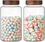 Large Glass Coffee Jars Round Storage Canister by Patoper