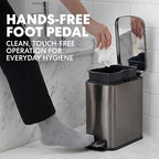 SIMPLI-Magic 6L/1.6G Stainless Steel Bathroom Trash Can - Image 3