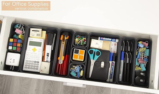 Kutesna 25 PCS Interlocking Desk Drawer Organizer Separator - Image 5