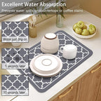 Dish Drying Mat for Kitchen Counter 2 Pack - Image 5