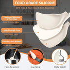 Large Silicone Cooking Utensils Set, Heat Resistant Silicone Utensils - Image 4