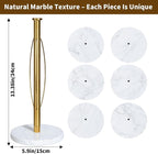 YIGII Marble Base Paper Towel Holder Countertop, Standing Paper Towel Holder - Image 7