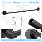 24 inch Pan Rack Wall Mounted Set of 2, Pan Hangers - Image 3