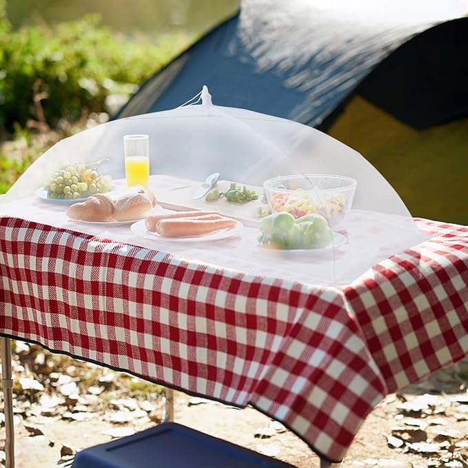 ZMCINER 7 Pack Food Covers for Outdoors Mesh Screen Include Food Tents 1 Extra - Image 6