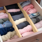 Fabsome Dresser Drawer Organizers 6 Pack, 4.65'' High Adjustable from 12.5-17‘’ - Image 2