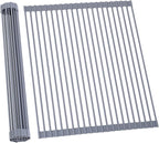 Ohuhu Sink Drying Rack, 20.5" W x 16.1" L Over The Sink Roll-Up Dish Drainer by Ohuhu