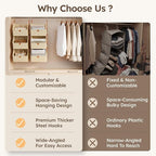 Homsorout Hanging Closet Organizer 4 Tier - Image 5