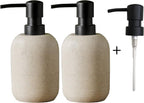 GalDal 2pcs/Set Beige Hand Soap Dispenser Sets, Resin Liquid Soap Dispenser - Image 6