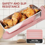 YUTAT Silicone Oven Mitts, High Heat Resistant Up to 500 Degrees, Waterproof - Image 3