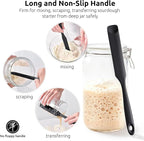 U-Taste Silicone Jar Spatula for Sourdough Starter: Long Skinny Food-Grade Jam - Image 3