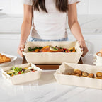 Sweejar Casserole Dishes for Oven, Ceramic 9x13 Baking Dish, Wave Edge Bakeware - Image 4
