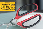 HINMAY Stainless Steel Kitchen Scissor Tongs Set - Image 5